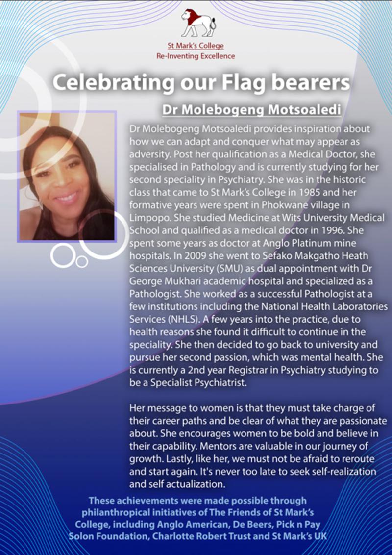 Dr Molebogeng Motsoaledi